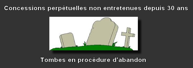 Concessions perpétuelles sans entretien : concessions susceptibles d’être reprises